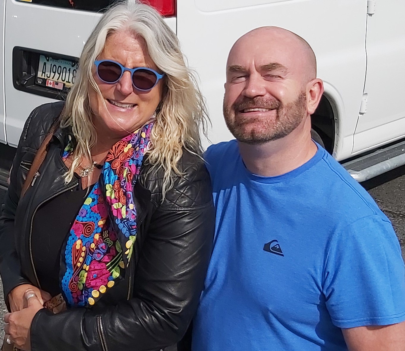 Artists Wynne Parkin and Richard Noel