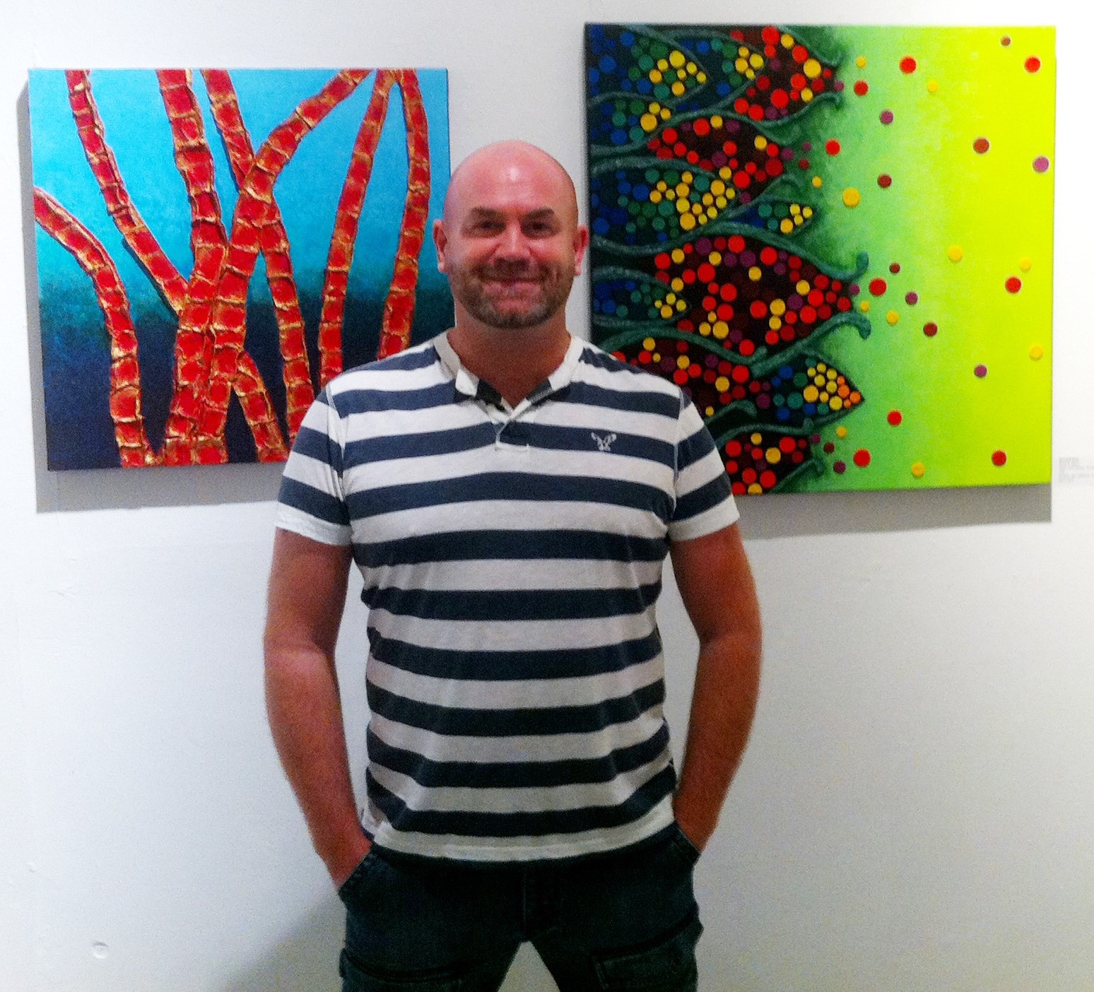 Artist Richard Noel at Gallery 1313 in Toronto, 2011
