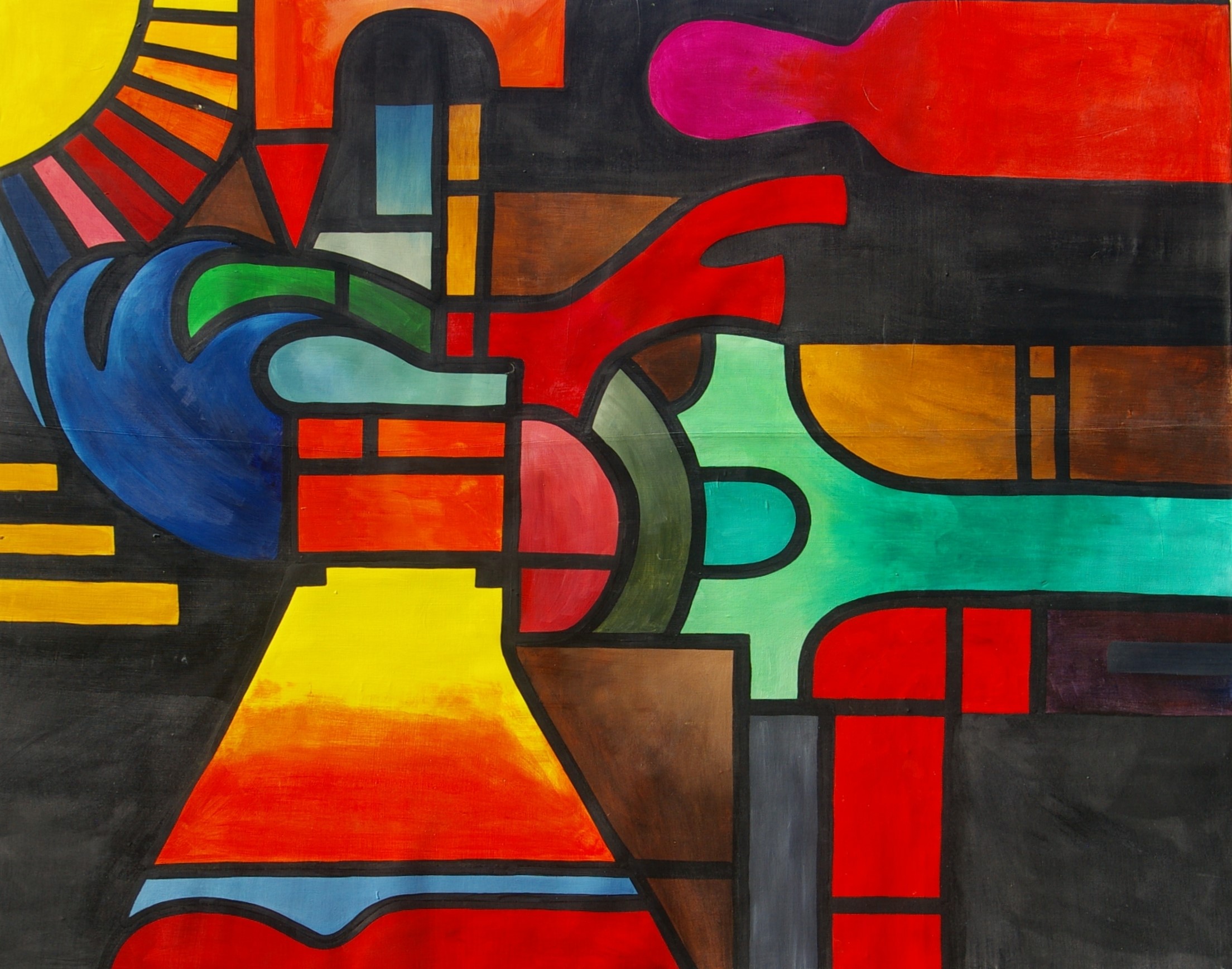 Moving On acrylic on sheet by Richard Noel artist